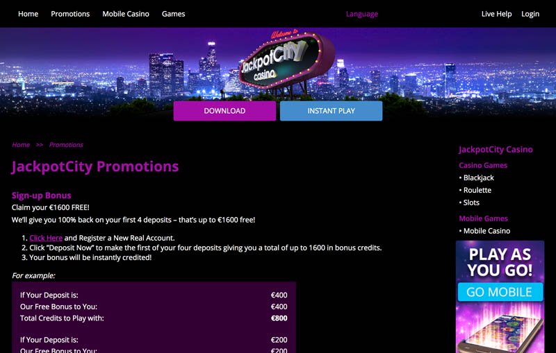 jackpot city casino