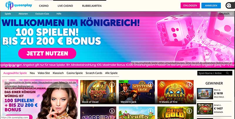 QueenPlay Casino Bonus