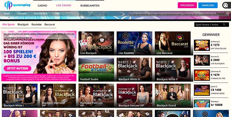 QueenPlay Casino Live Casino