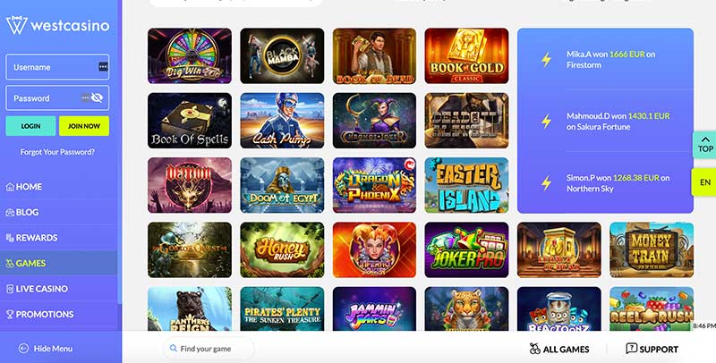 Westcasino Slots