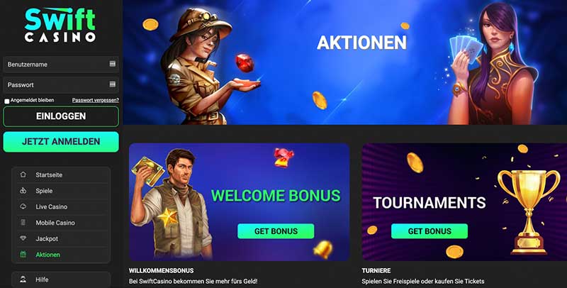 Swift Casino Aktionen