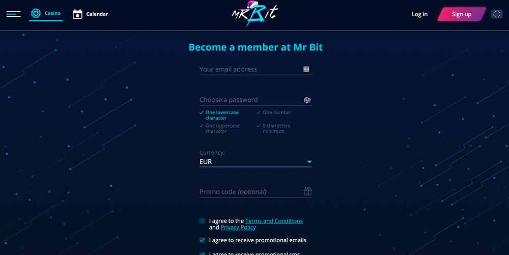 Mr Bit - Registration Process