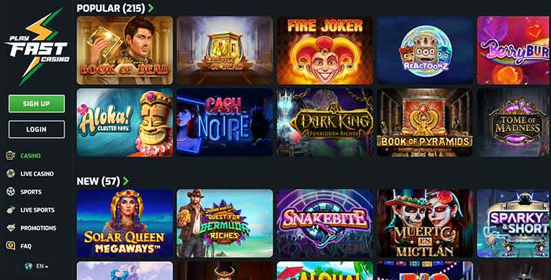 Slots at fast casino