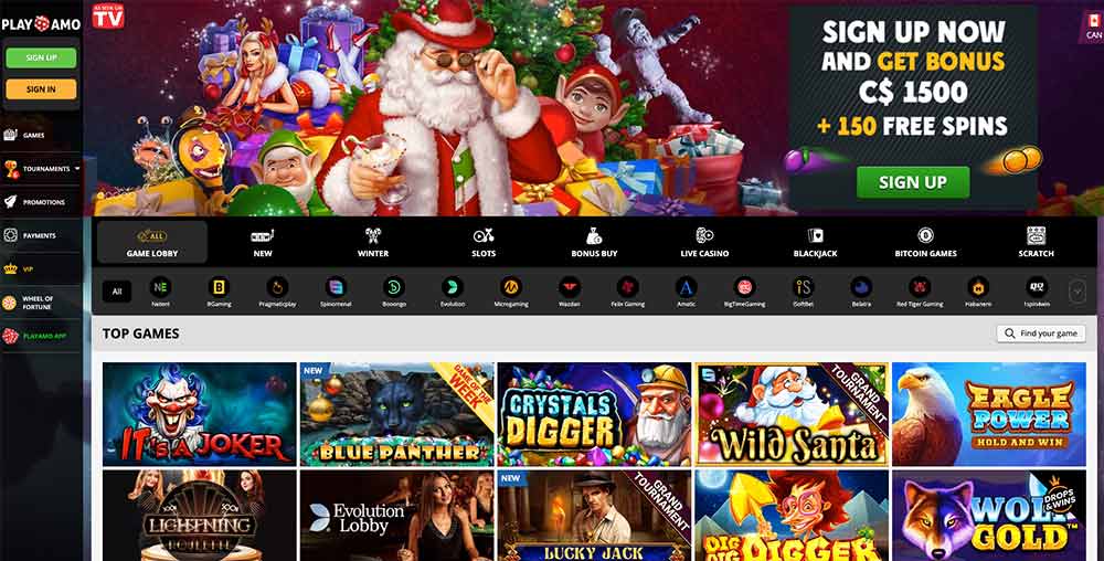 Playamo Casino Canada Welcome Offer 2021