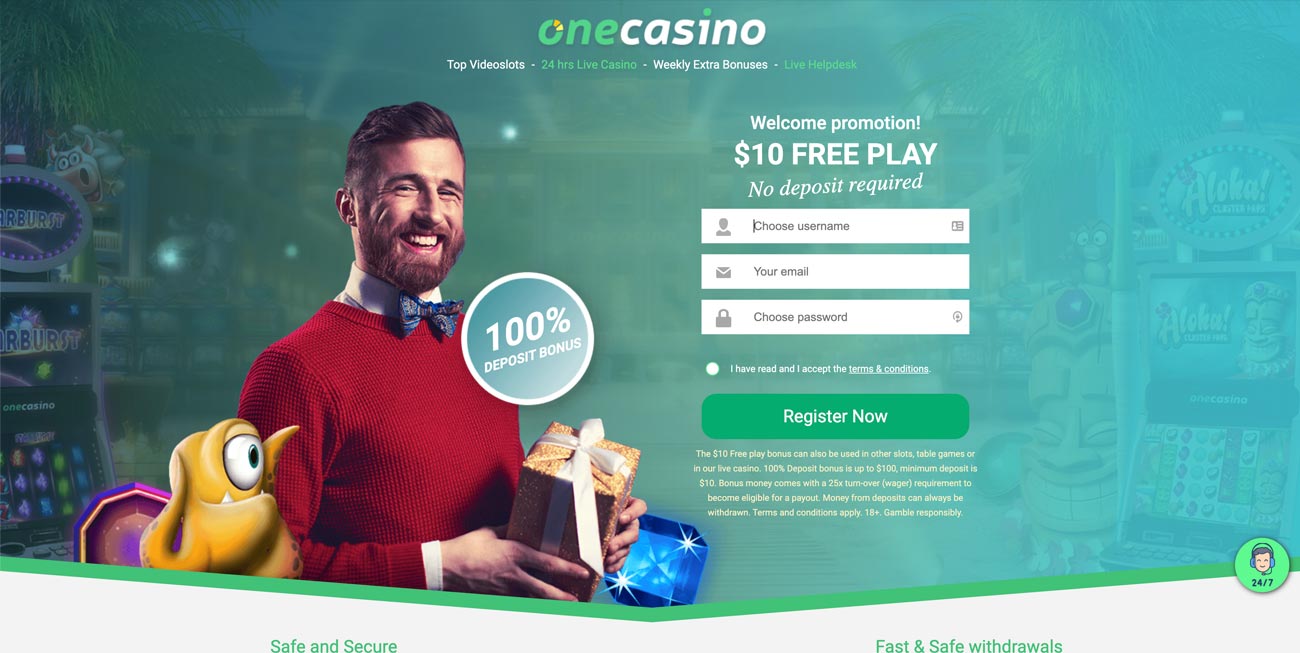 One Casino No Deposit Offer