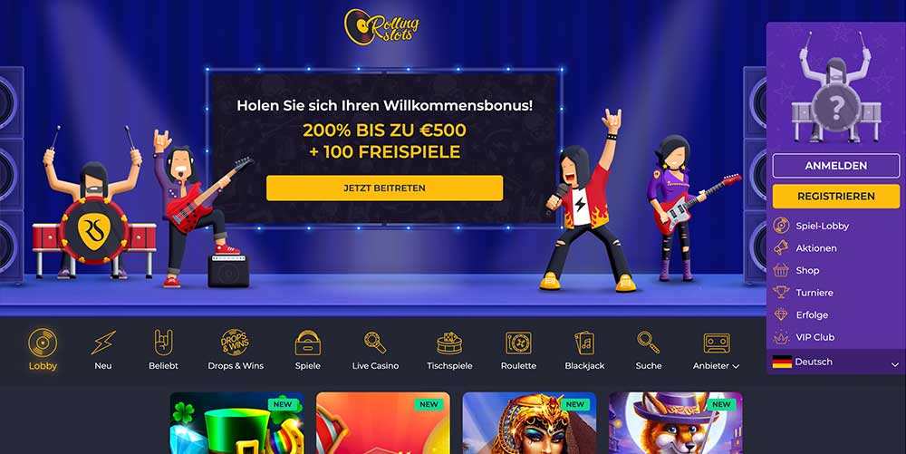 Rolling Slots Casino Erfahrungsbericht