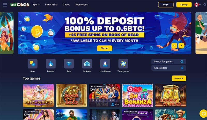 Betcoco Casino -Welcome Bonus