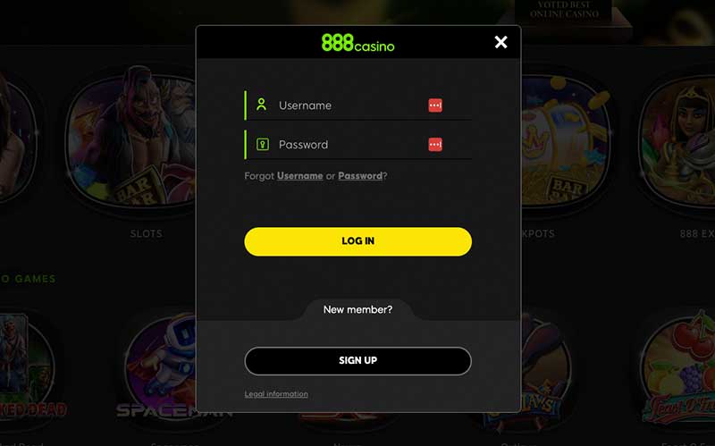 tala 888 casino login