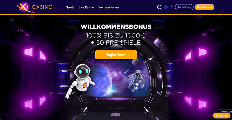 X1 Casino Bonus