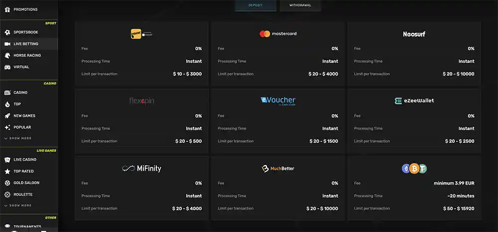 Sportuna payments