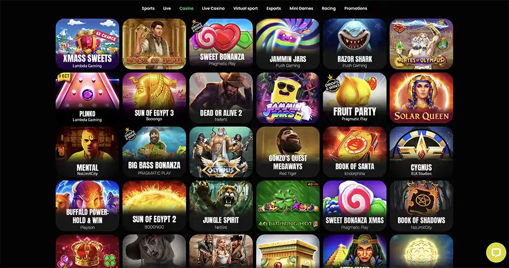 Velobet Casino Games