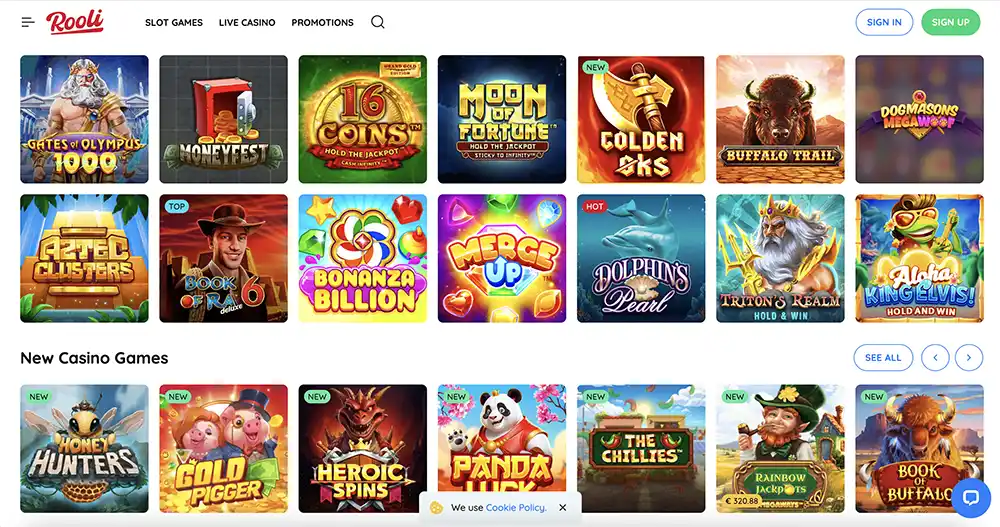 Rooli Casino Games