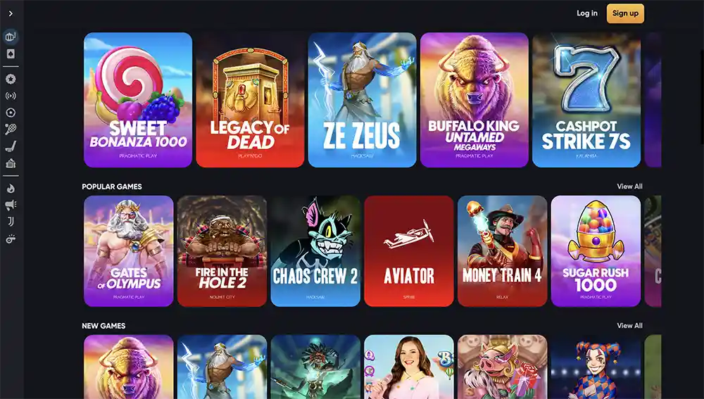 Games at Instant Casino