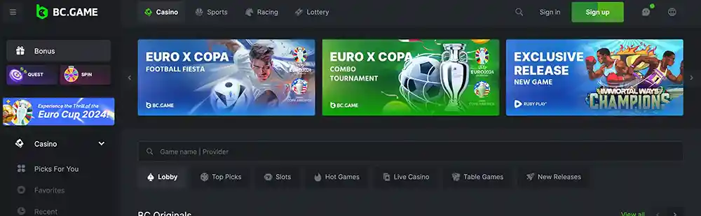 BC Game - Best Crypto Casino Canada