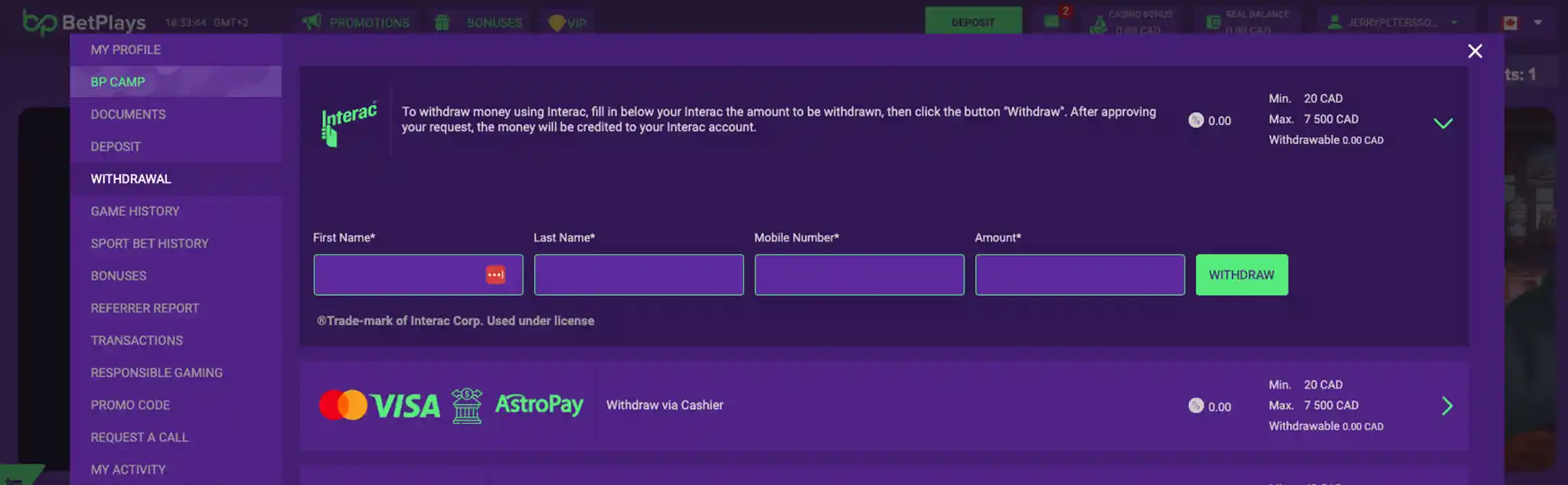 BetPlays - New instant withdrawal casino