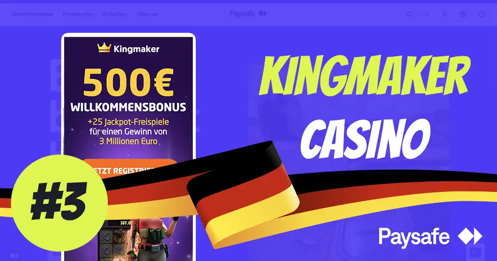 Kingmaker - Neue Paysafecard Casinos