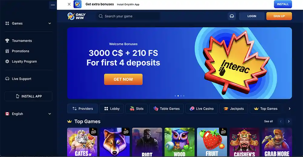 OnlyWin Casino Review
