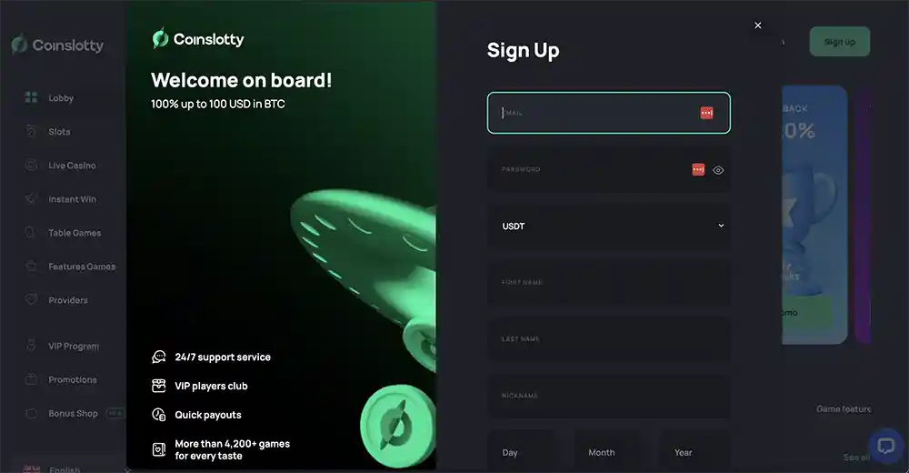 Coinslotty Casino