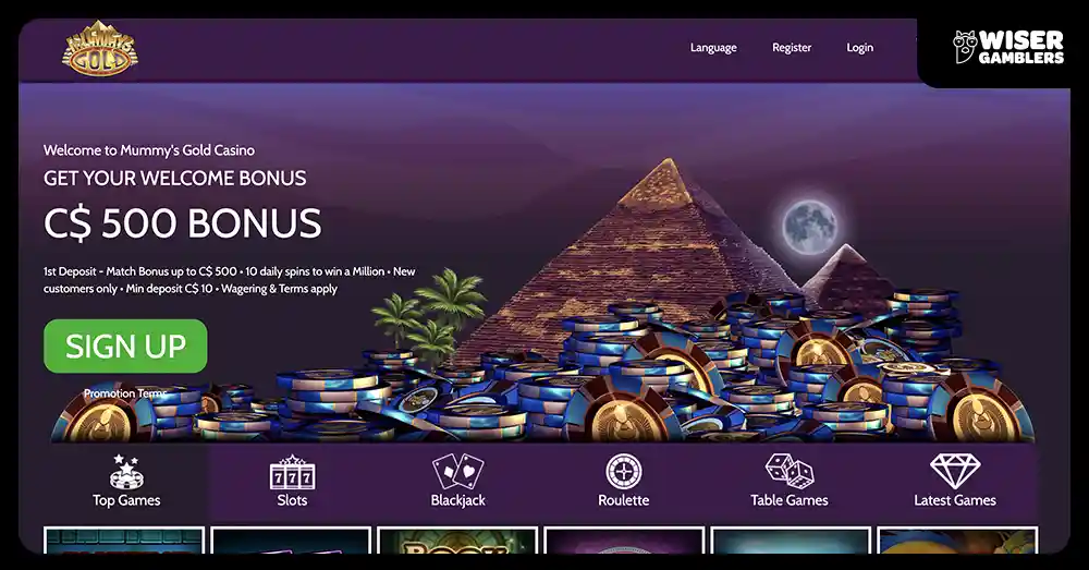 Mummy's Gold Casino Rewards