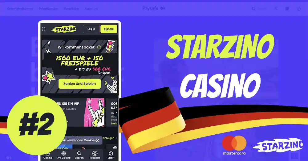 Starzino Online Casino Mastercard