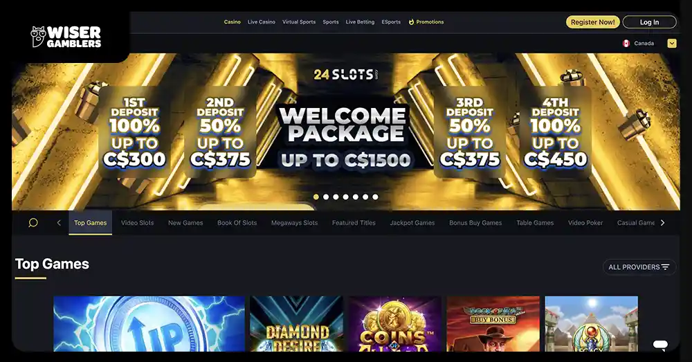 24Slots Casino Bonus