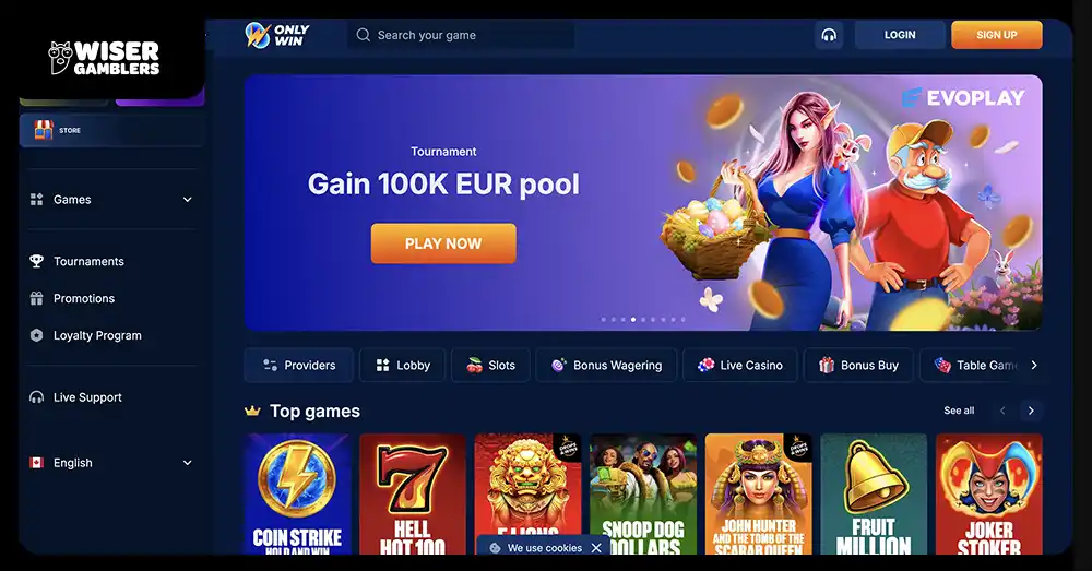 OnlyWin Casino Site