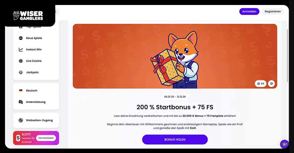 Slott Casino Starbonus