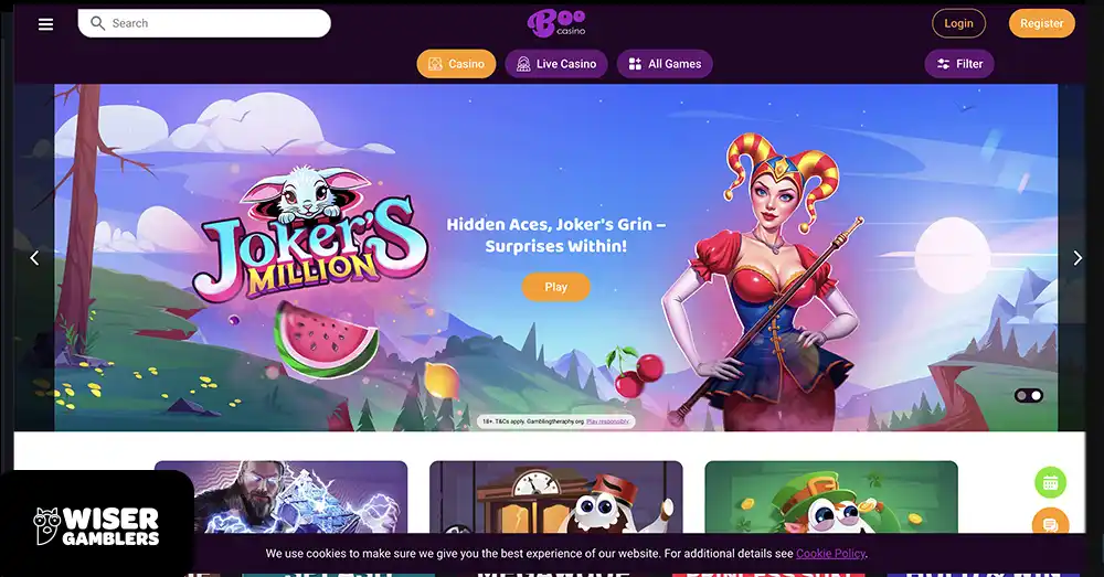 Boo Casino Instadebit Accepted